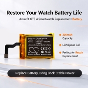 Battery compatibleWith Smartwatch Battery