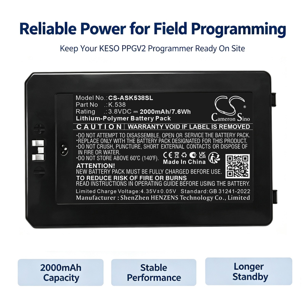 Batteries compatible with Assa Abloy EM4450 EM4450 CS-ASK538SL