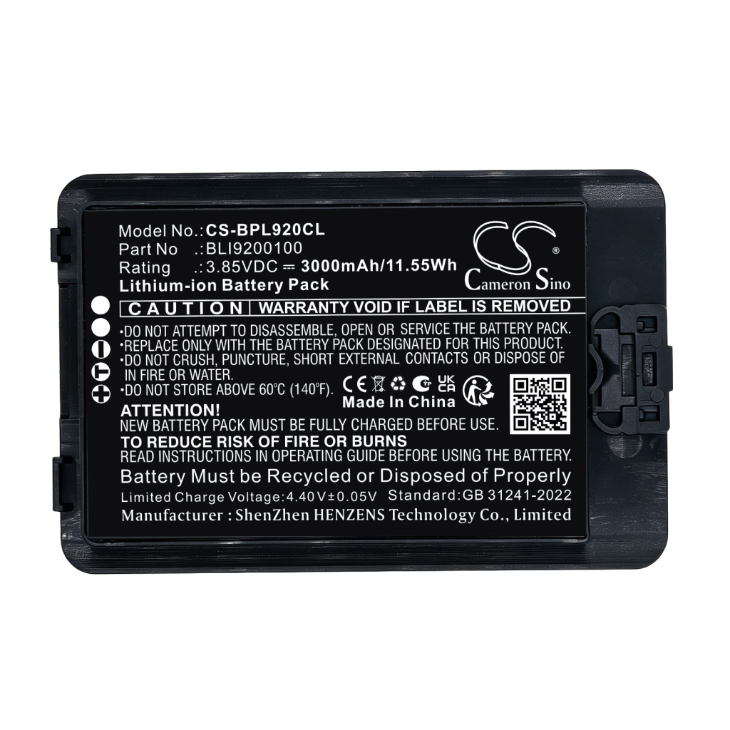 Batteries compatible with SpectraLink Versity 92 9240 9253 CS-BPL920CL