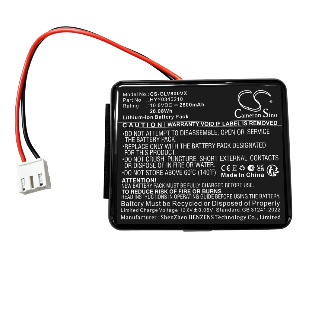 Batteries compatible with Gosvor LiteVac 800 Cordless Robotic Pool Cleaner CS-GLV800VX
