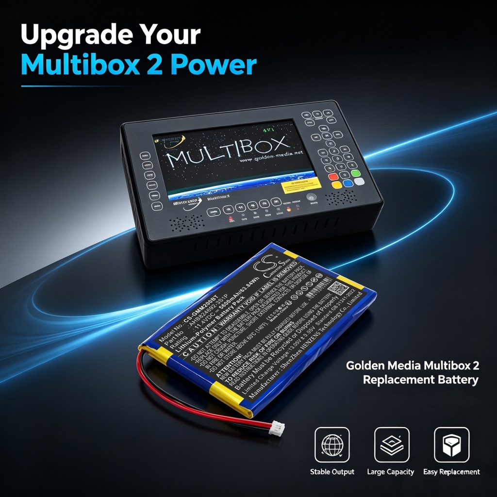 Batteries compatible with Golden Media Multibox Multibox 2 CS-GMM200BT