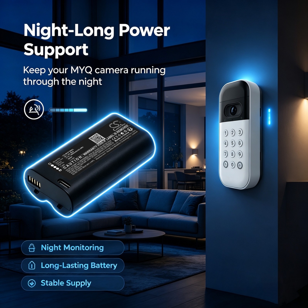 Batteries compatible with MYQ LiftMaster Wireless Video Keypad CS-MYP100SL