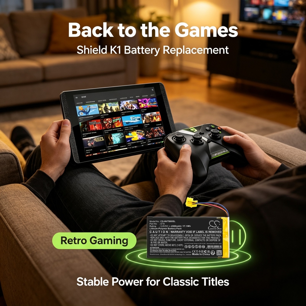 Batteries compatible with Nvidia Shield K1 P1761W CS-NVT800SL