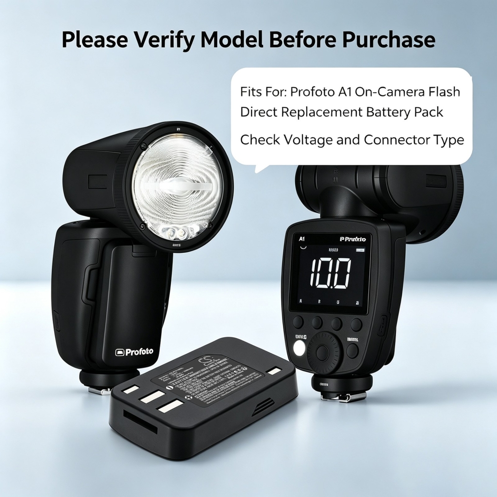Batteries compatible with Profoto A1 A1 CS-PFA100XL