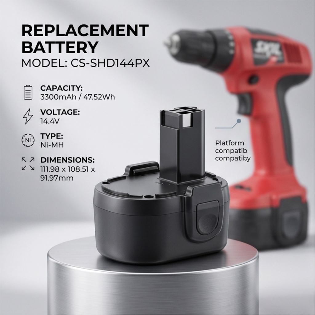 Batteries compatible with Skil 144VXT 144VXT CS-SHD144PX