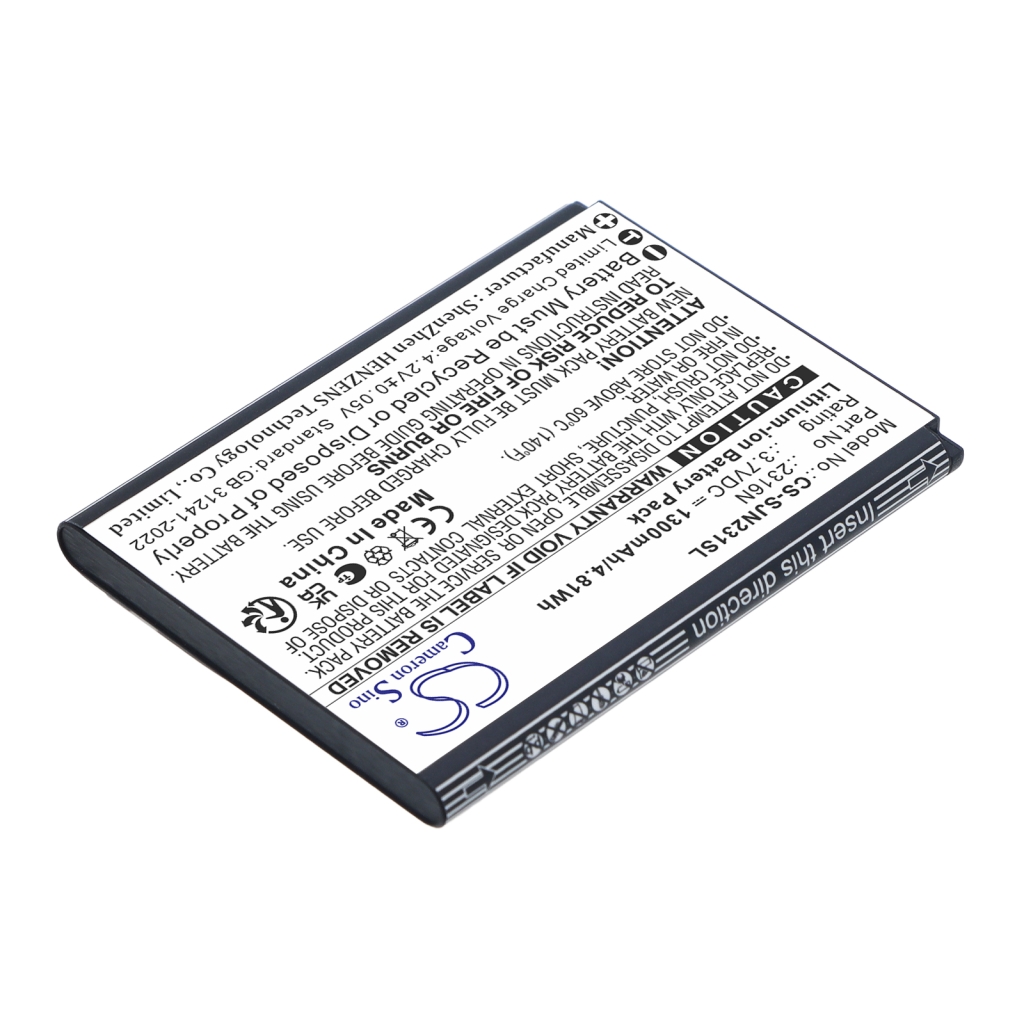 Batteries compatible with SPC Jasper 2 4G 2316N 2327N CS-SJN231SL