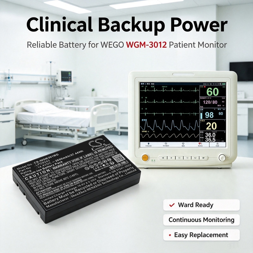 Batteries compatible with WEGO M3000P M3000P CS-WGM301MD