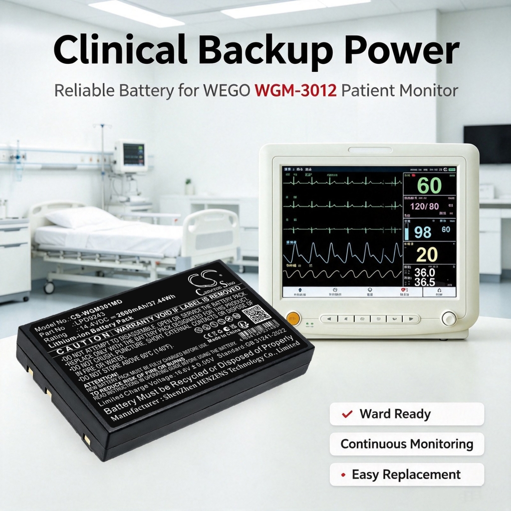 Batteries compatible with WEGO M3000P M3000P CS-WGM301MD