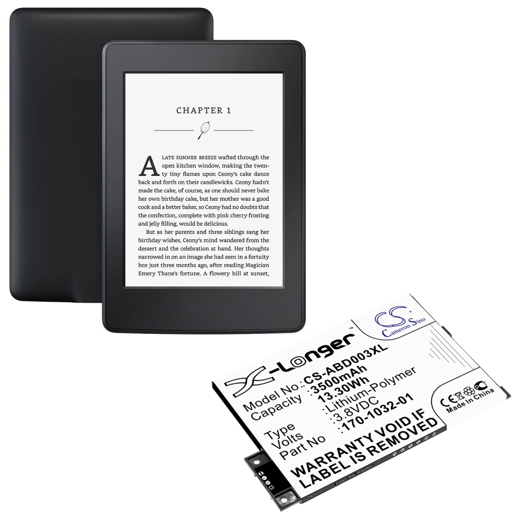 Ebook, eReader Battery Amazon Kindle Graphite