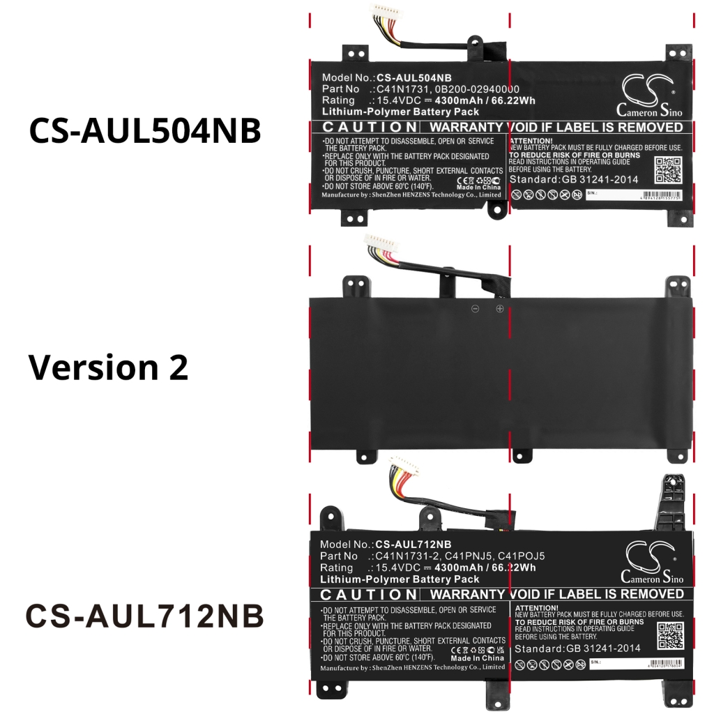 Notebook battery Asus ROG Strix GL504GS-DS74