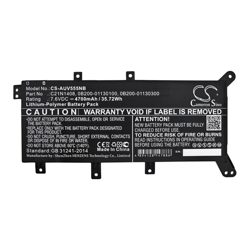 Notebook battery Asus F555BA-XO059T