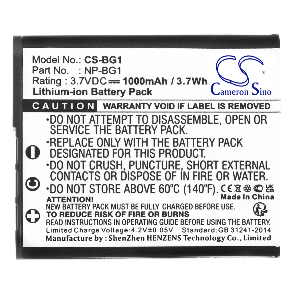 Camera Battery Sony Cyber-Shot DSC-W80HDPR
