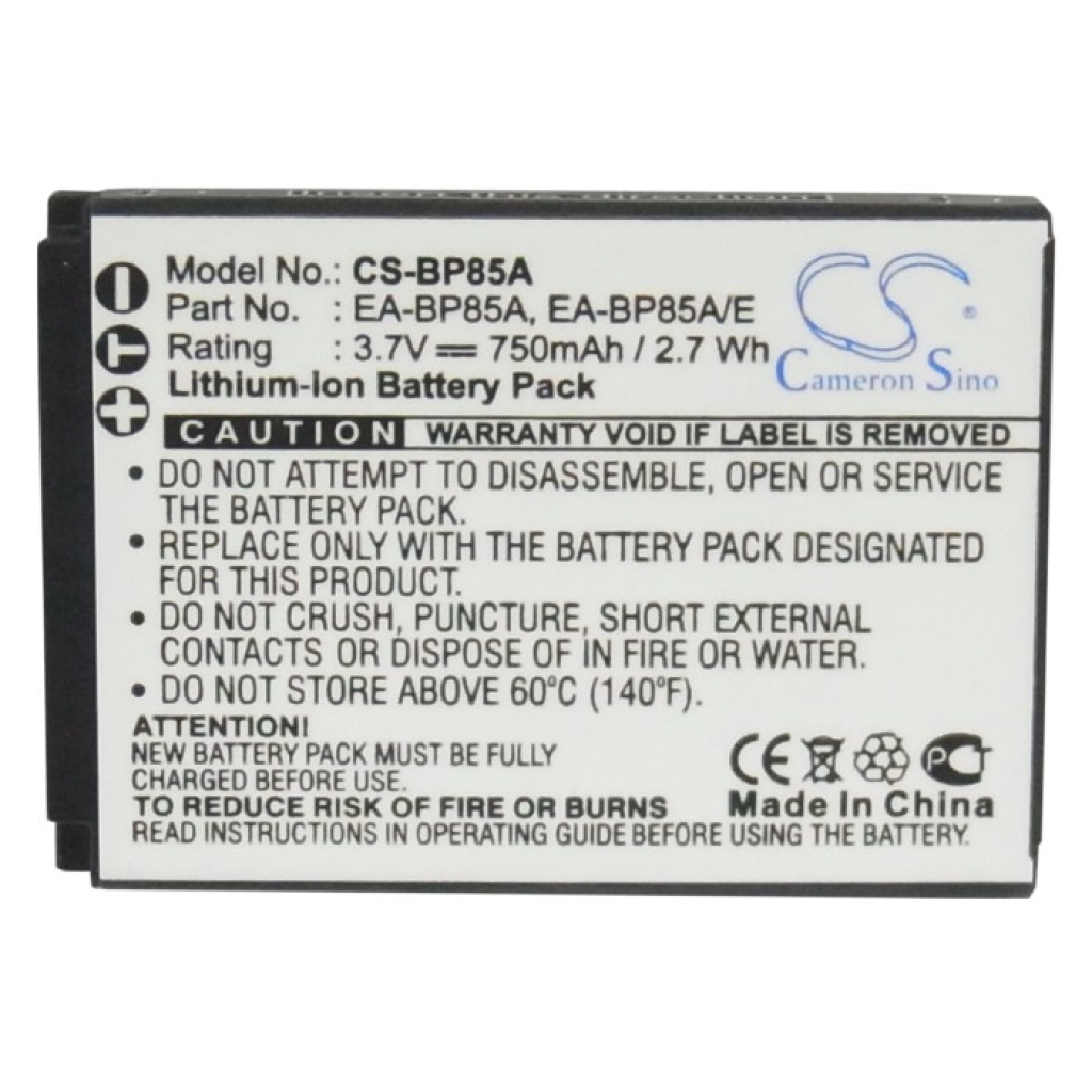 Camera Battery Samsung EC-SH100ZBPSUS