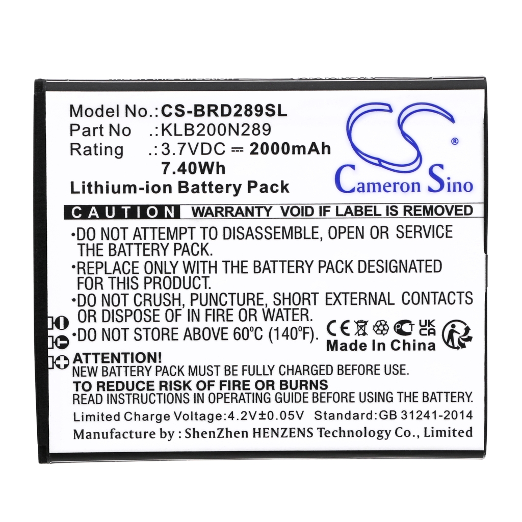 Mobile Phone Battery Modelo CS-BRD289SL