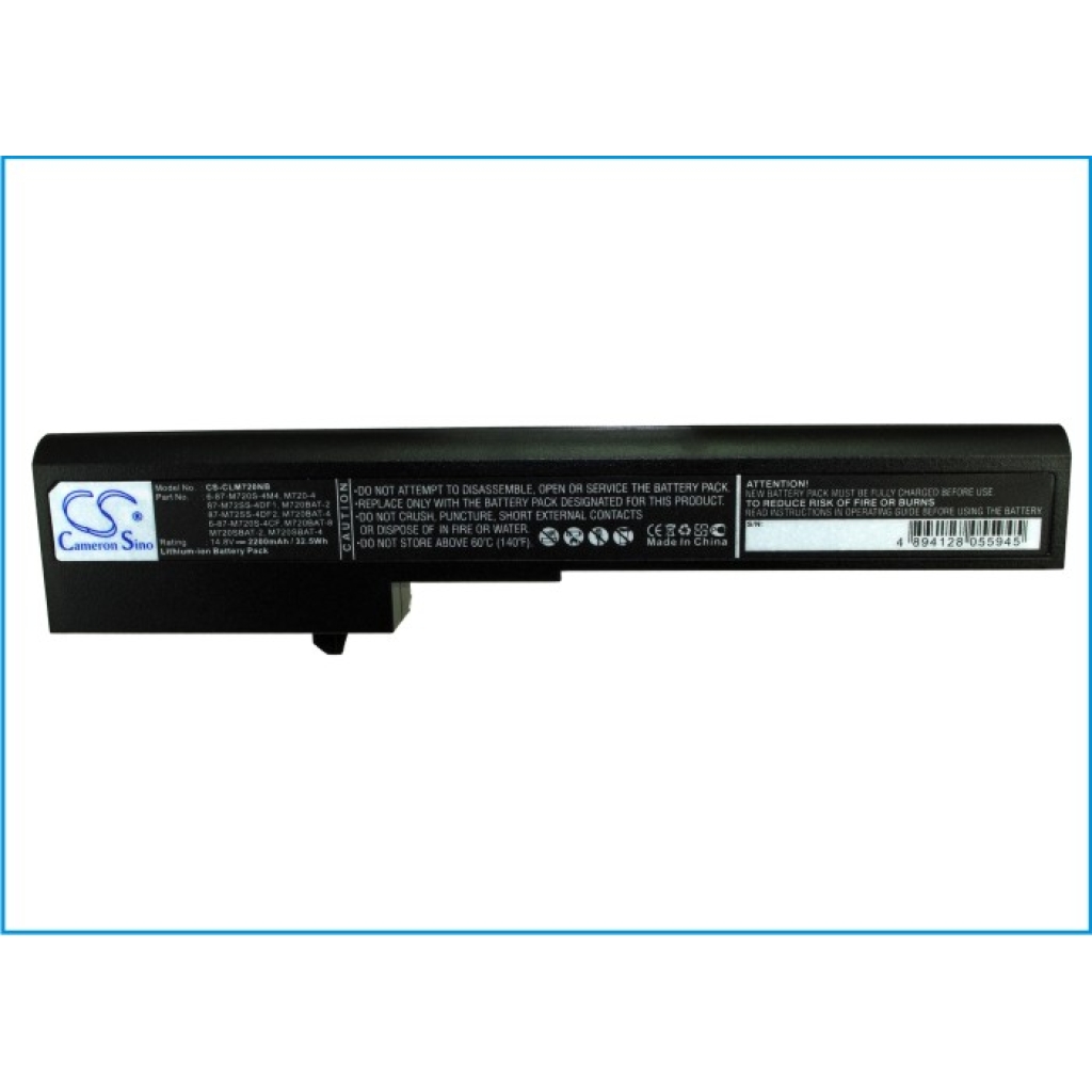 Notebook battery CLEVO M72XR