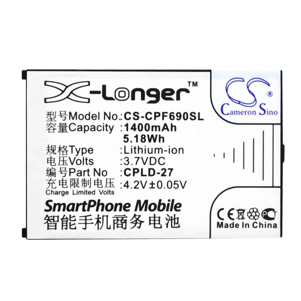 Mobile Phone Battery Coolpad 6168H