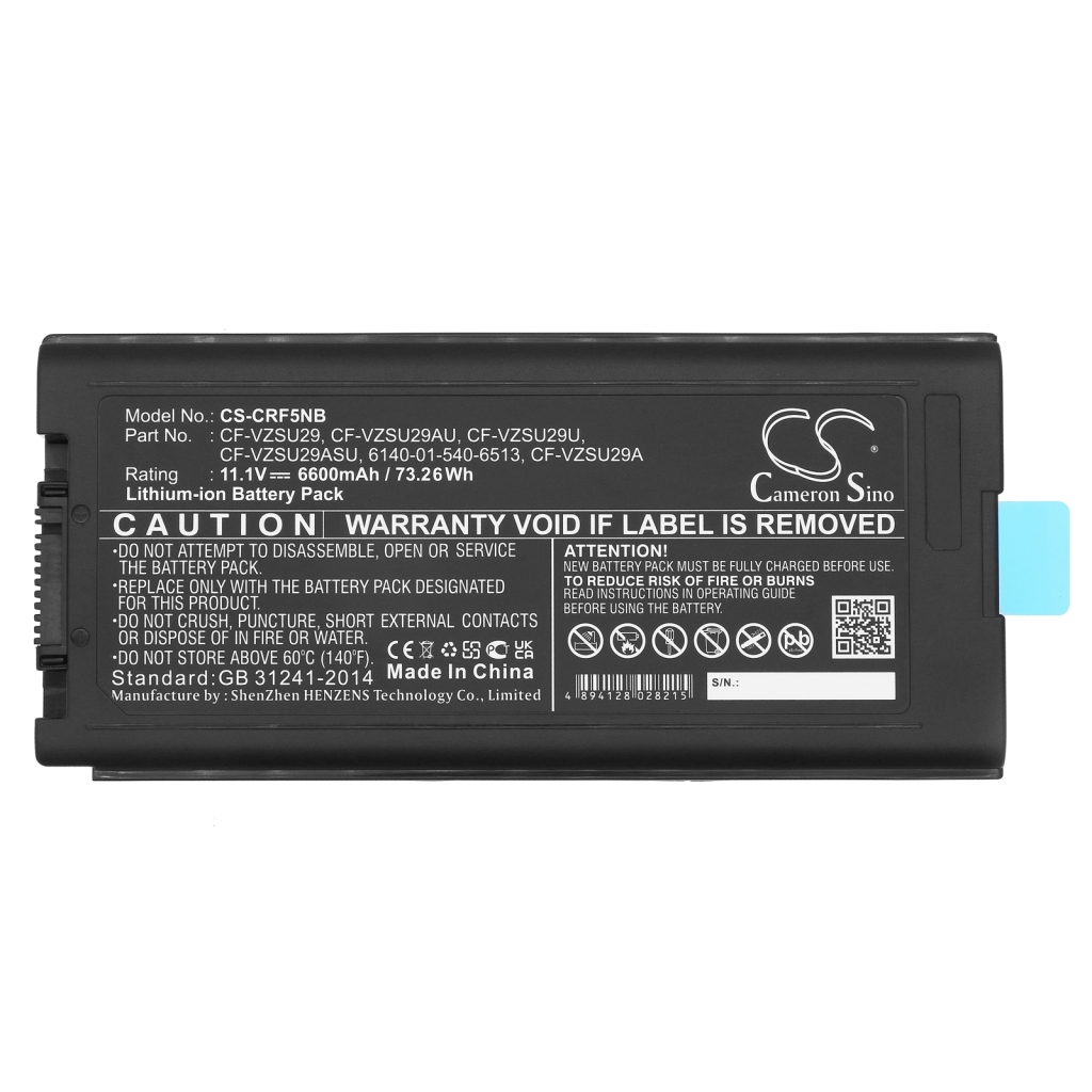 Notebook battery Panasonic CS-CRF5NB