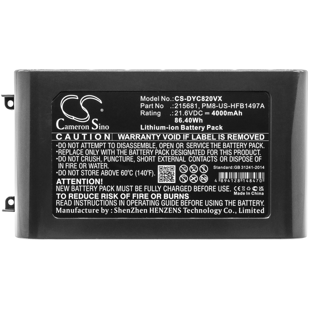 Battery Replaces PM8-US-HFB1497A