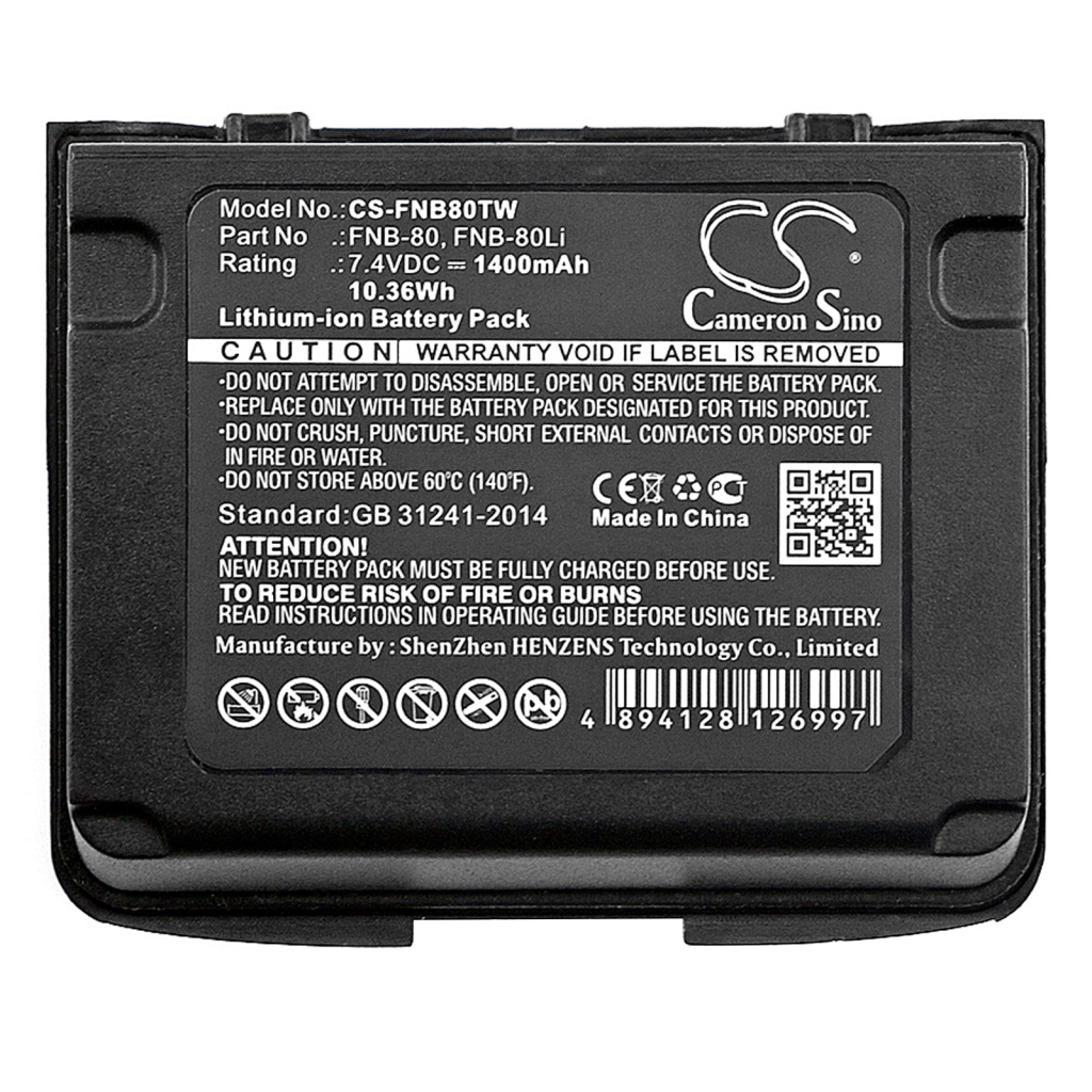 Two-Way Radio Battery Vertex CS-FNB80TW