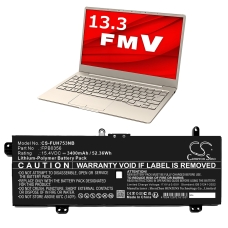 Compatible battery replacement for FUJITSU CP790491-01,CP790492-01,FPB0356,FPB0357,GC020028M00...