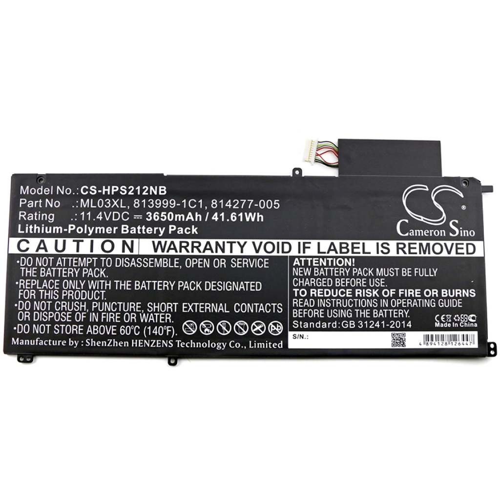 Notebook battery HP Spectre X2