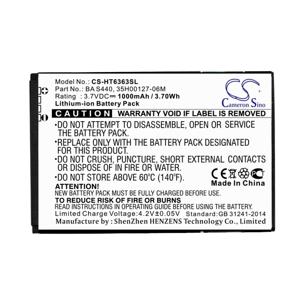 Battery Replaces 35H00127-02M