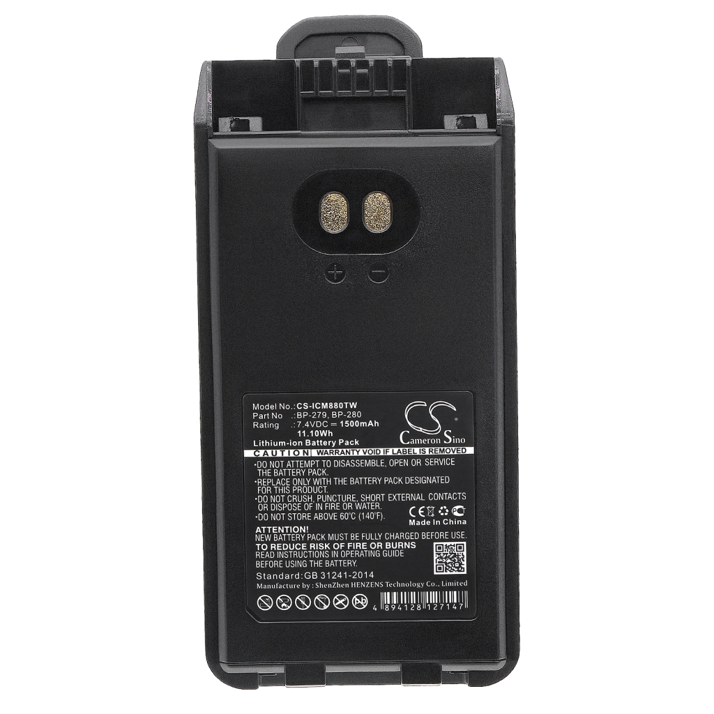 Two-Way Radio Battery Bearcom IC-F1000