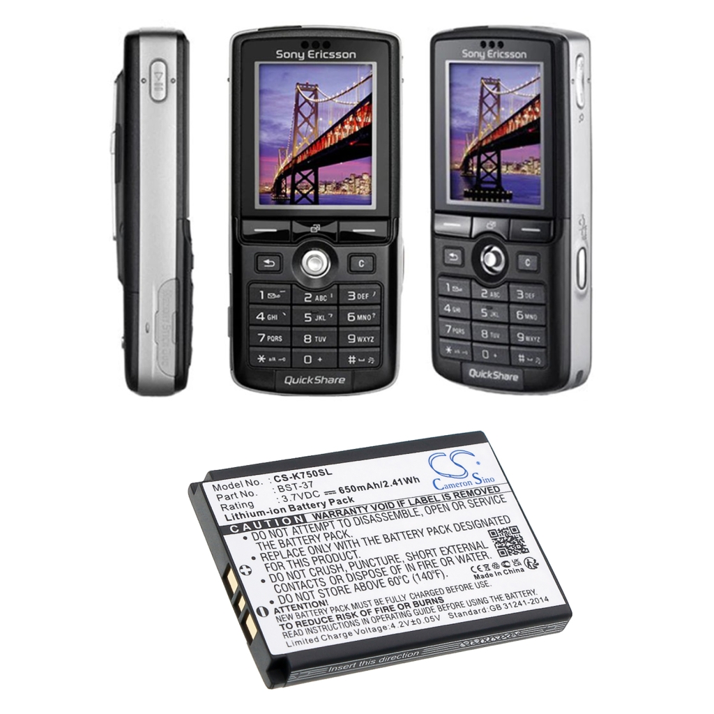 Mobile Phone Battery Sony Ericsson Z710c