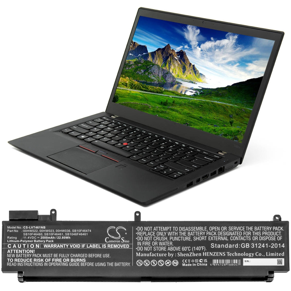 Notebook battery Lenovo ThinkPad T460s(20F9A02PCD)