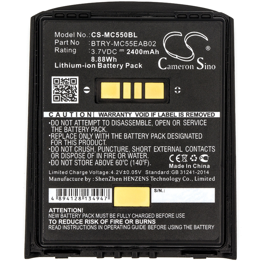 BarCode, Scanner Battery Symbol MC55A0