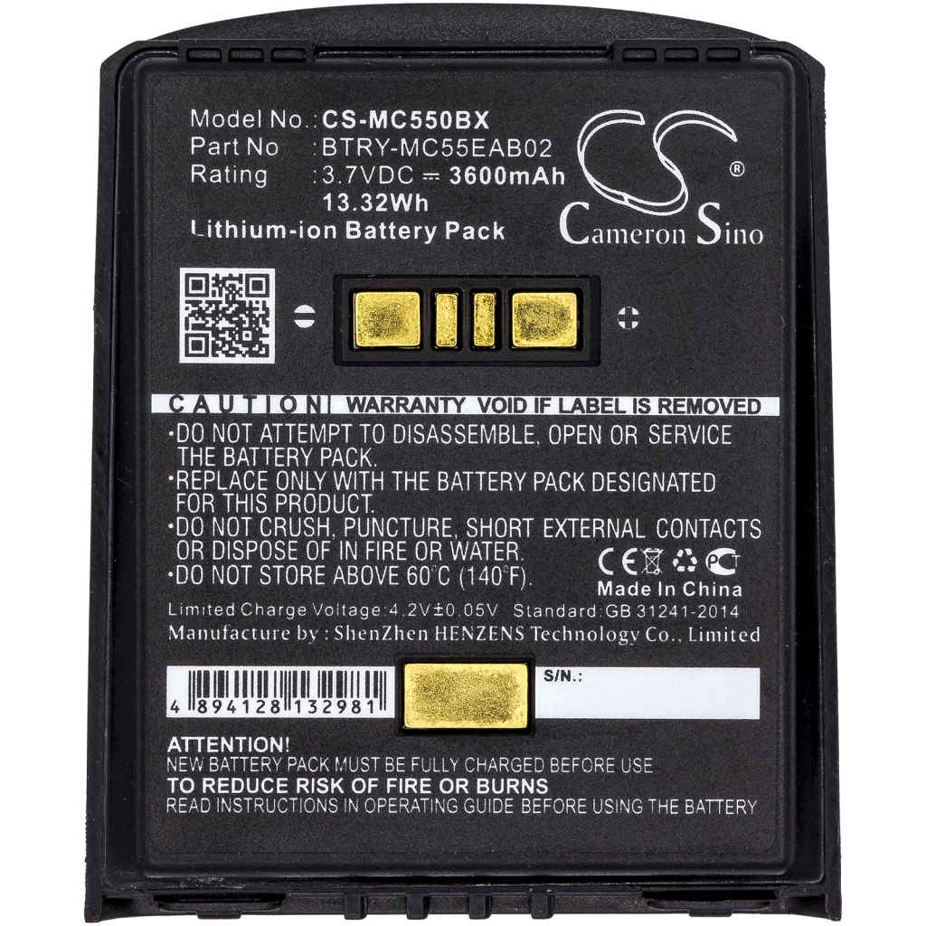 BarCode, Scanner Battery Symbol MC65