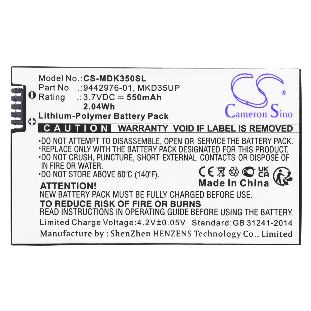 Battery Replaces MKD35UP