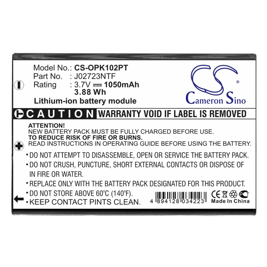 BarCode, Scanner Battery Keyence CS-OPK102PT