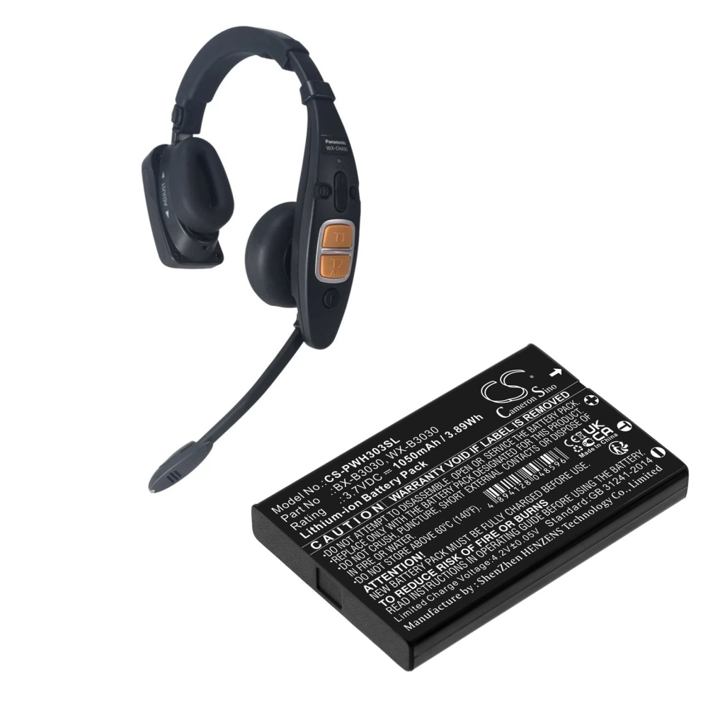 Wireless Headset Battery Panasonic Attune II