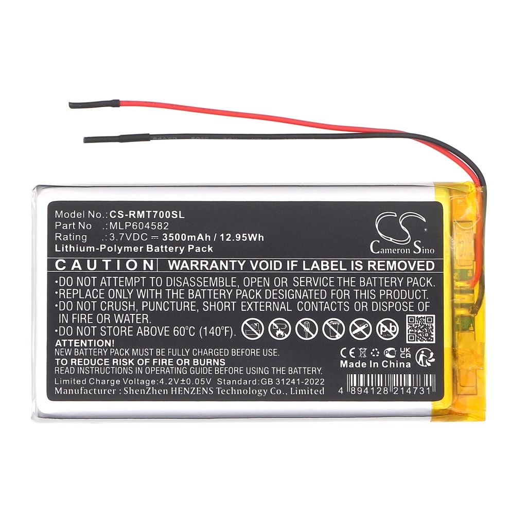 GPS, Navigator Battery Rand mcnally CS-RMT700SL