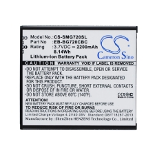 Compatible battery replacement for Samsung EB-BG720CBC,EB-BG720CBK