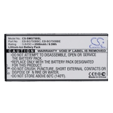 Compatible battery replacement for Samsung EB-BG750BBC,EB-BG750BBE