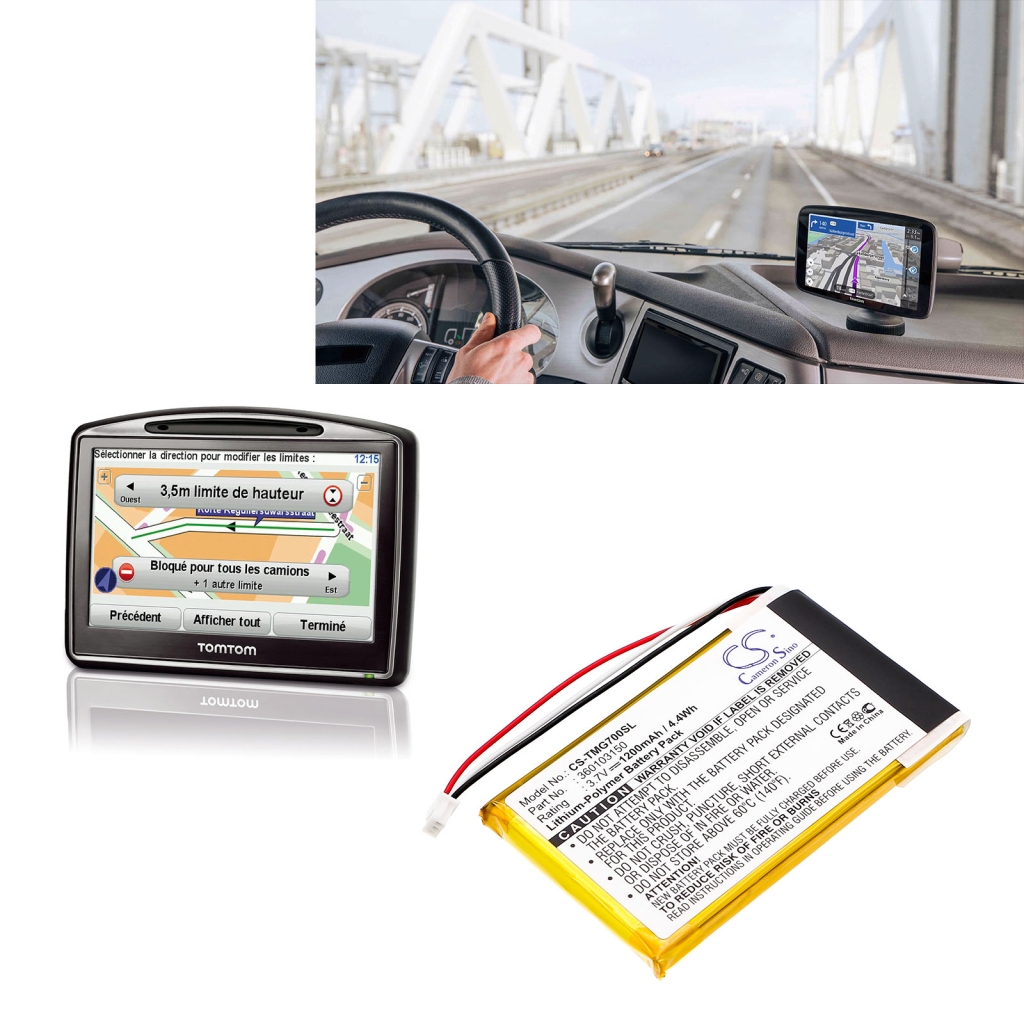GPS, Navigator Battery TomTom CS-TMG700SL