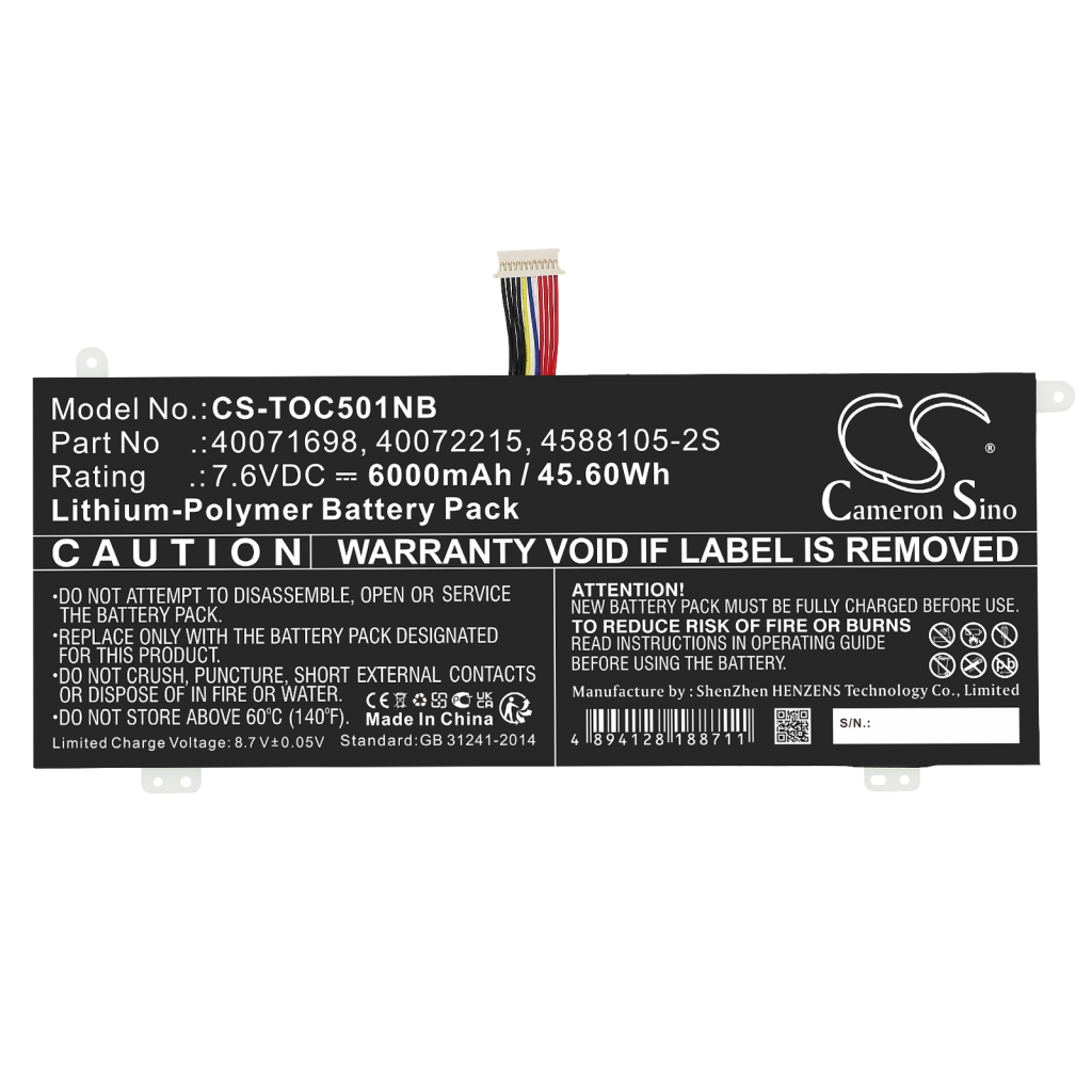 Notebook battery Dynabook CS-TOC501NB