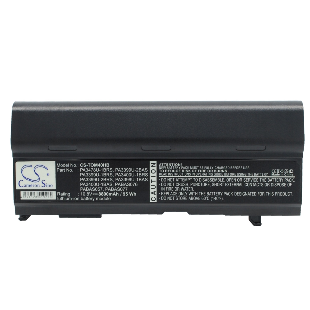 Battery Replaces PA3478U-1BAS