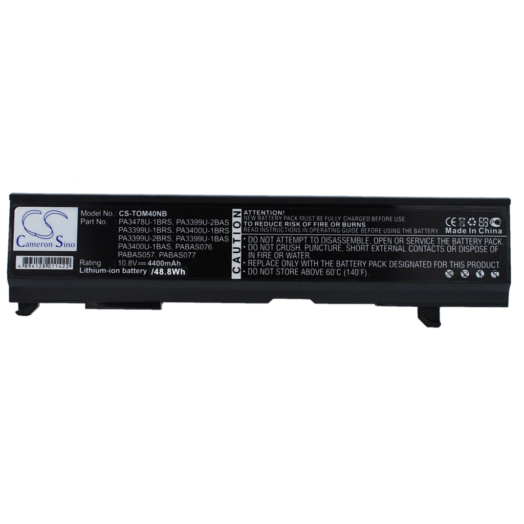 Battery Replaces PA3399U-1BAS