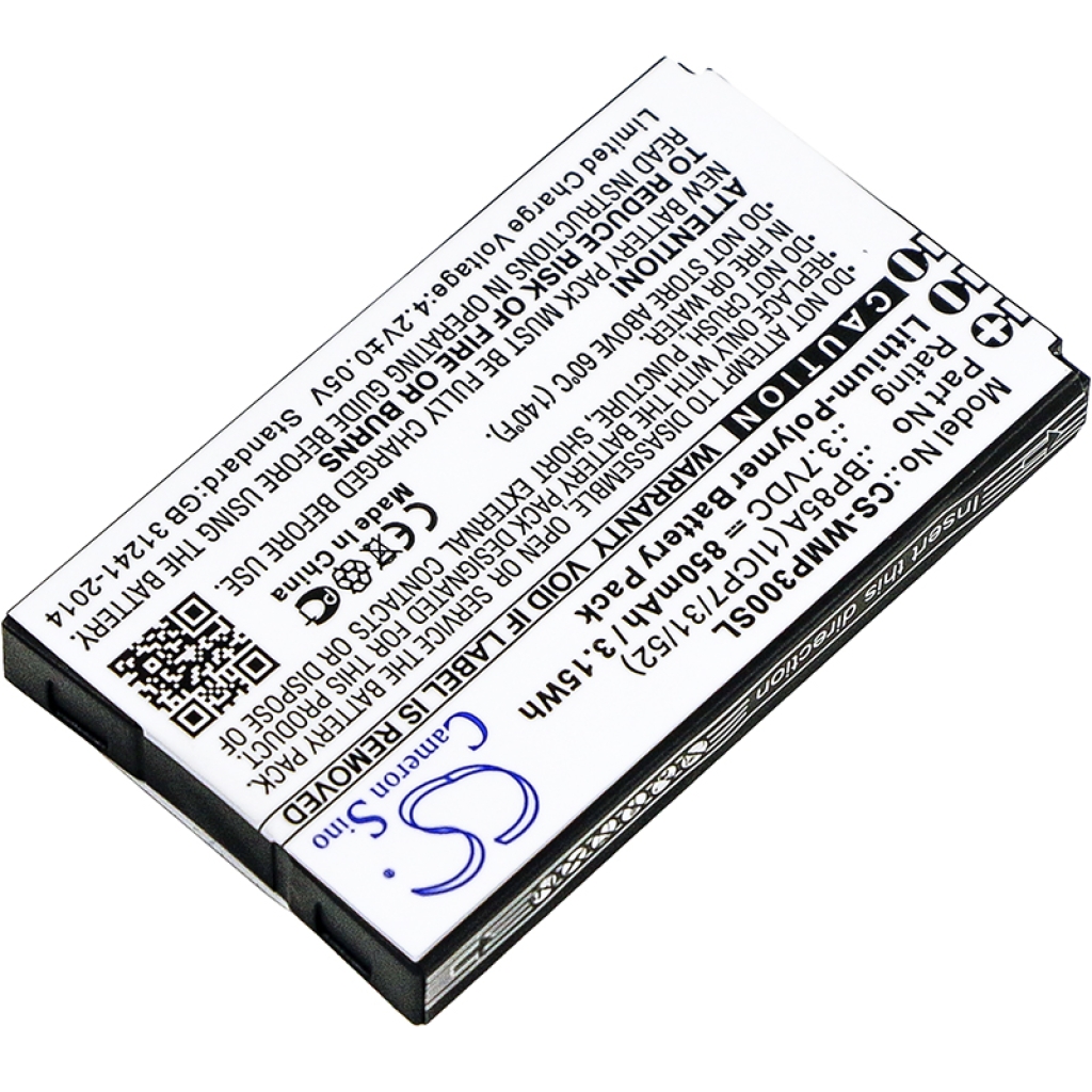 GPS, Navigator Battery Wm systems CS-WMP300SL