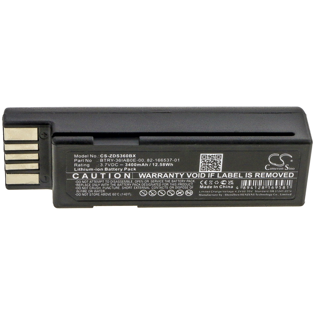 BarCode, Scanner Battery Zebra LI3600