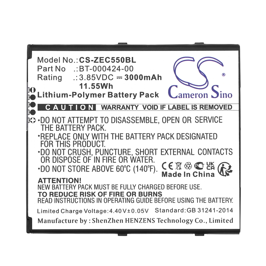 BarCode, Scanner Battery Zebra EC55AK-21B243-NA