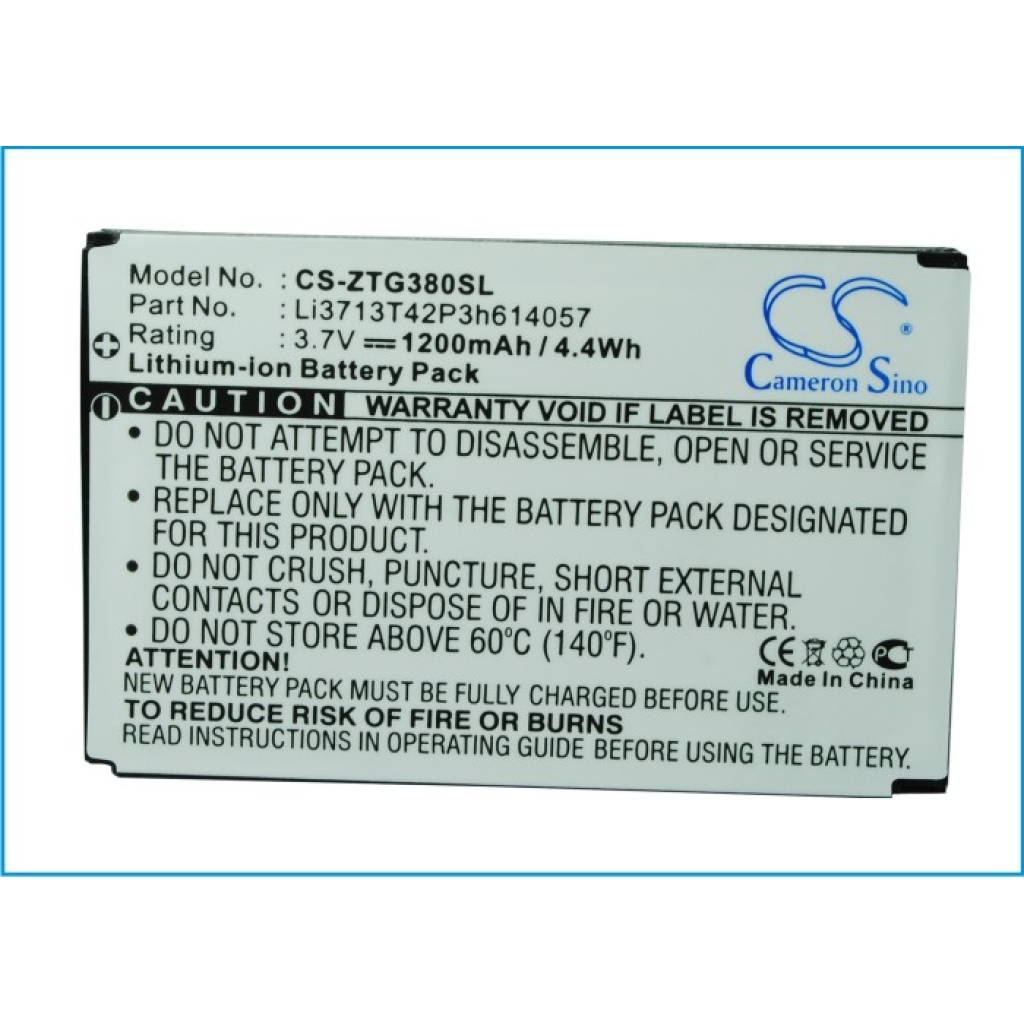 Mobile Phone Battery ZTE U862