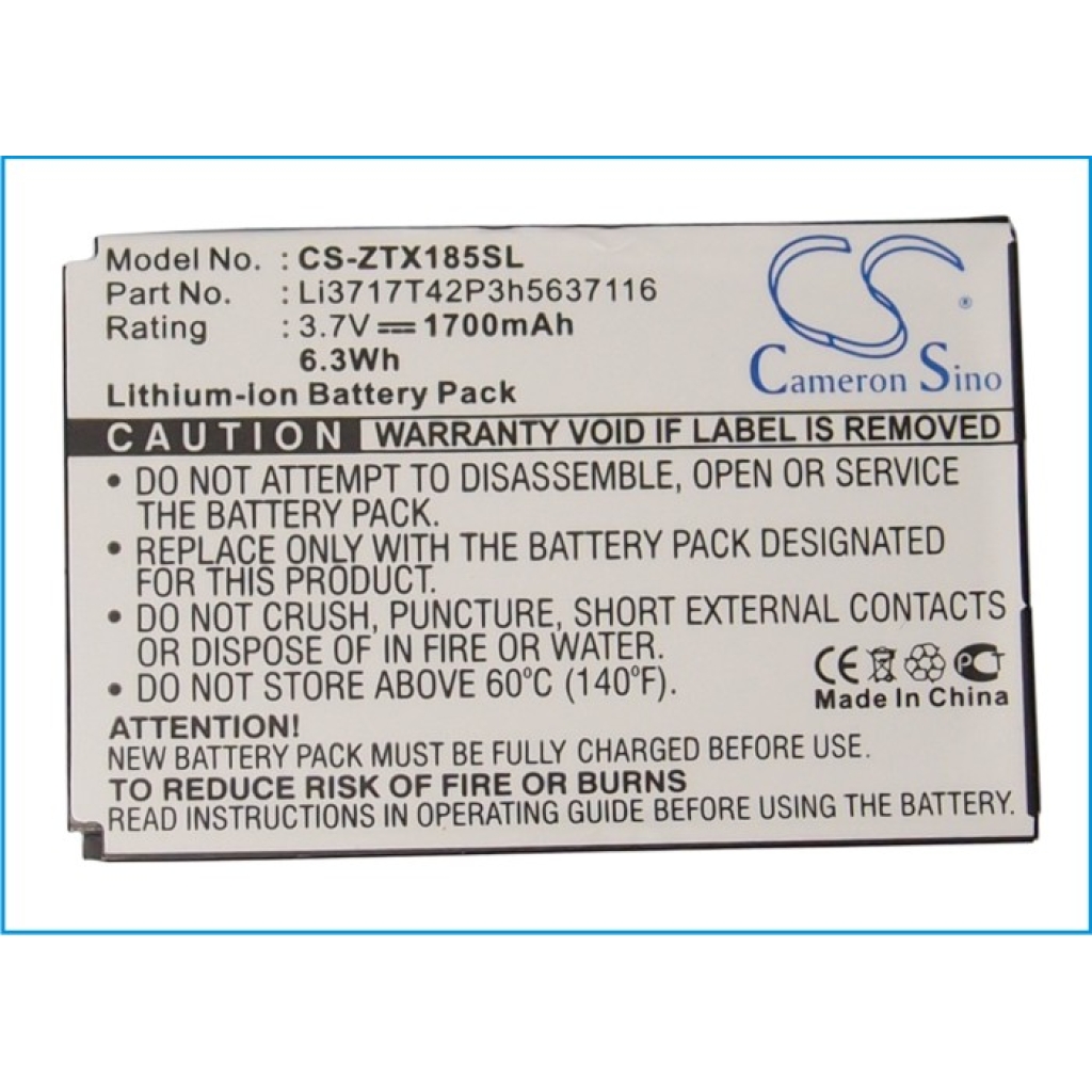 Mobile Phone Battery ZTE C60