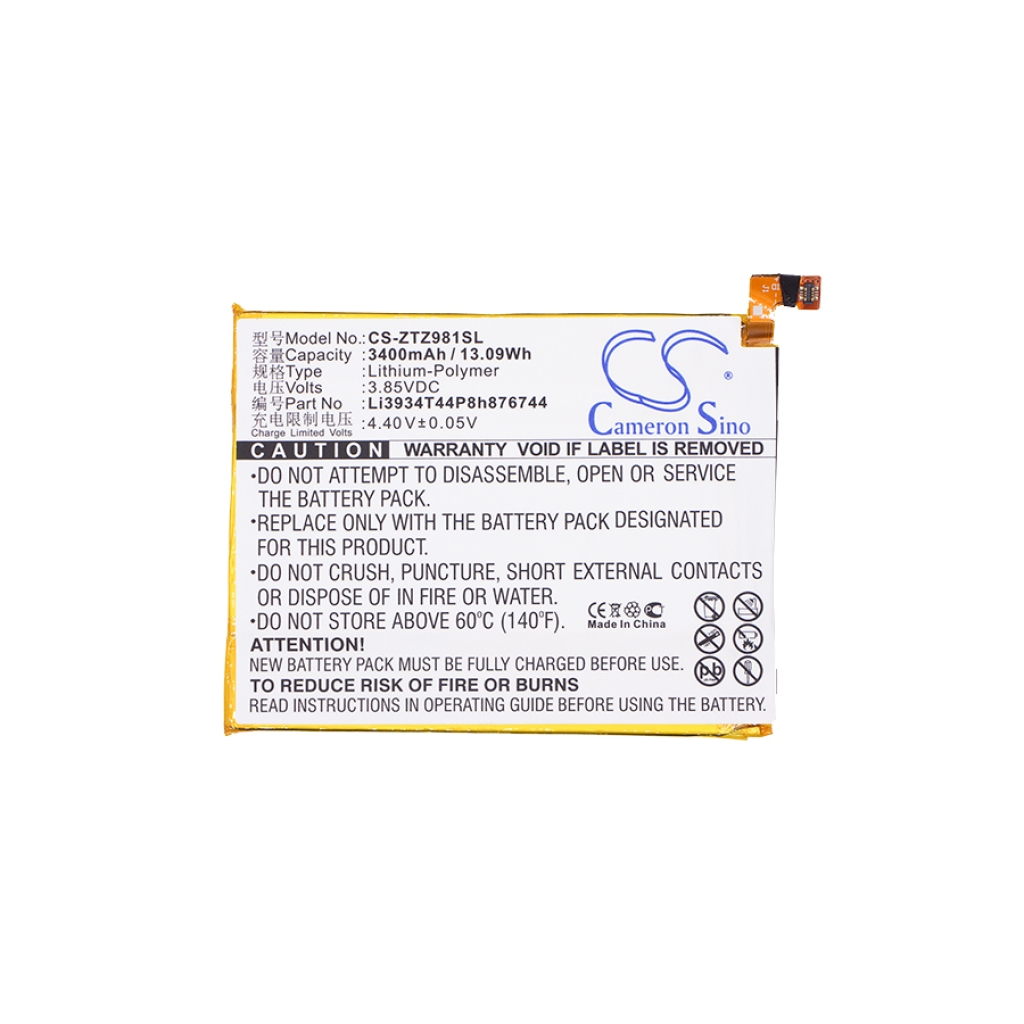 Battery Replaces Li3934T44P8h876744