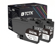 TCTK ink cartridges LC-427XL 2 pack Black compatible with Brother HL-J 6010 DW, MFC-J 5955 DW MFC-J 6950 6955 DW 6957 DW 6957 DWT 6959 DW, replaces LC427XLBK