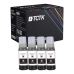 TCTK Ink 104 4 Pack Black compatible with Epson EcoTank ET-1810 ET-2710 ET-2720 ET-2810 ET-2820 ET-2850 ET-3750 ET-3850 ET-4700 ET-4750 ET-4850, replaces C13T00P140