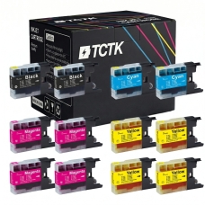 Compatible replacement for Brother LC-12 (LC12BK),LC-1220 (LC1220BK),LC-1240 (LC1240BK),LC-40 (LC40BK),LC-400 (LC400BK)...